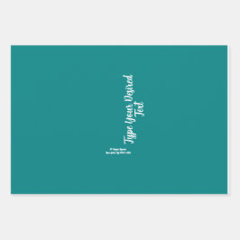 Papel de ajuste de color Verde azulado sólido