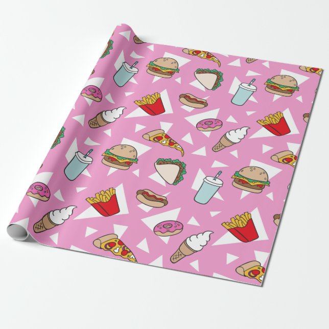 Papel de ajuste de comida chatarra (Desenrollado)