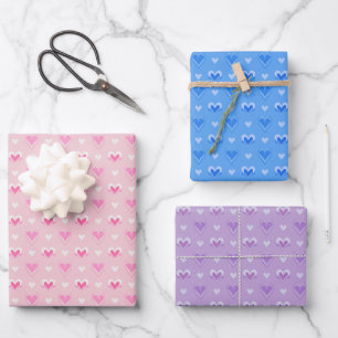 Papel de ajuste de corazones cortos