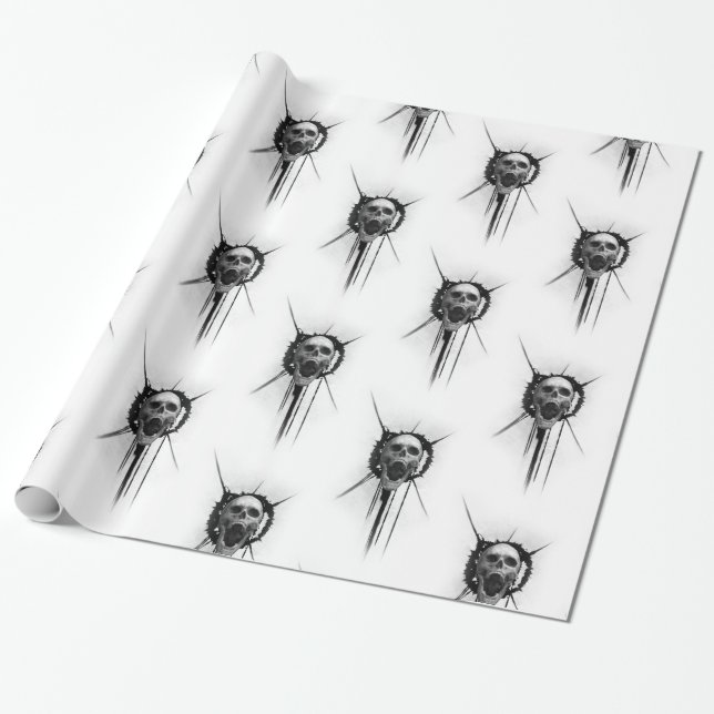 Papel de ajuste de cráneo en grito (Desenrollado)