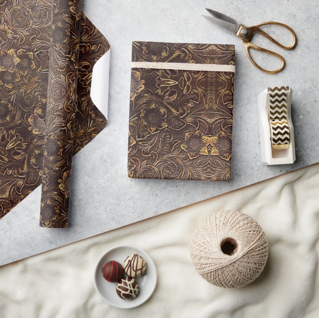 Papel de ajuste de cuero con herramientas (Artesanía)