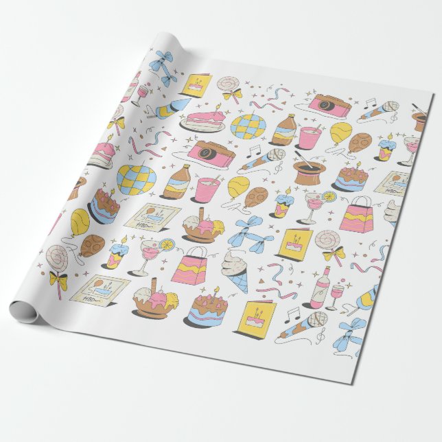 Papel de ajuste de cumpleaños (Desenrollado)