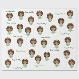 Papel de ajuste de cumpleaños para Chica