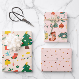 Papel de ajuste de decoración de navidades