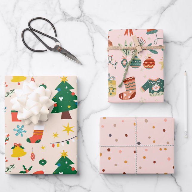 Papel de ajuste de decoración de navidades (Anverso)