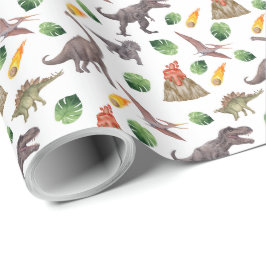 Papel de ajuste de dinosaurios