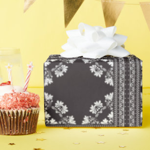 Papel de ajuste de diseño de banana blanca y negra