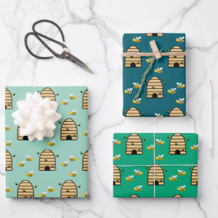 Papel de ajuste de diseño de colmenas de abejas de