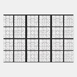 Papel de ajuste de diseño de rompecabezas Sudoku