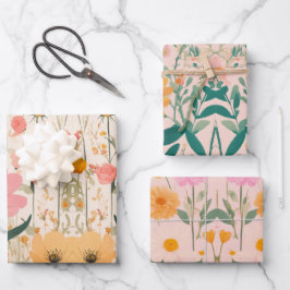 Papel de ajuste de diseño floral