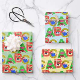 Papel de ajuste de diseño para niños ABC