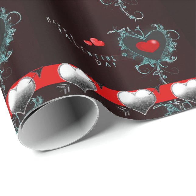 Papel de ajuste de el día de San Valentín (Esquina del rollo)