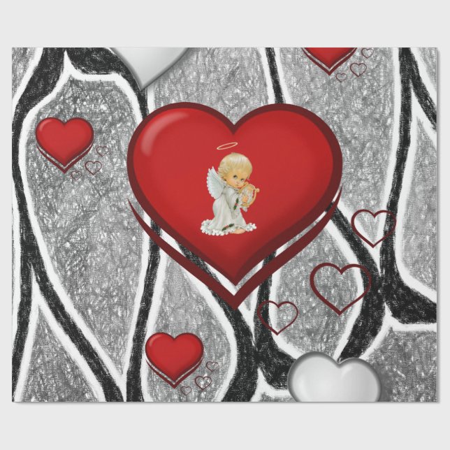 Papel de ajuste de el día de San Valentín (Superficie plana)