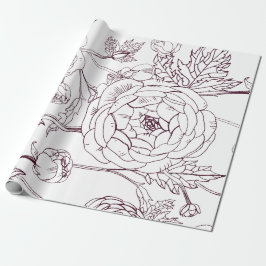 Papel de ajuste de esquema de flor | Bodas de lujo