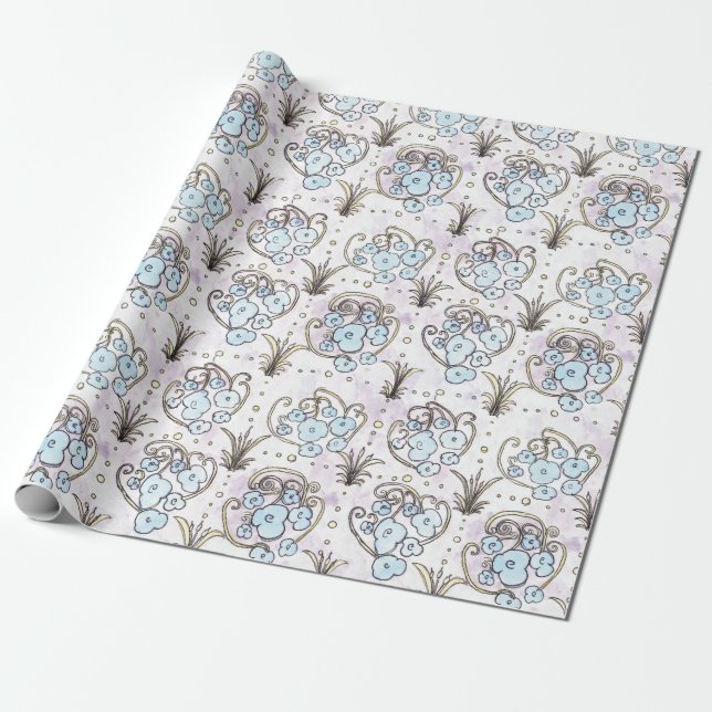 Papel de ajuste de estilo Art Nouveau de JG (Desenrollado)