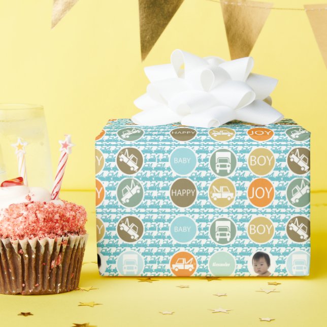 Papel de ajuste de foto de un nuevo niño pequeño e (Fiesta de cumpleaños )