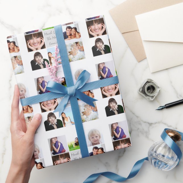 Papel de ajuste de foto para vacaciones familiares (Regalar)