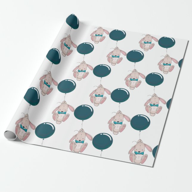 Papel de ajuste de globo Baby Shower (Desenrollado)