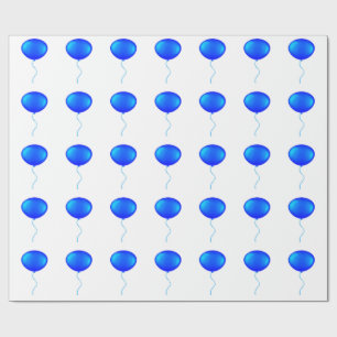 Papel de ajuste de globos azules