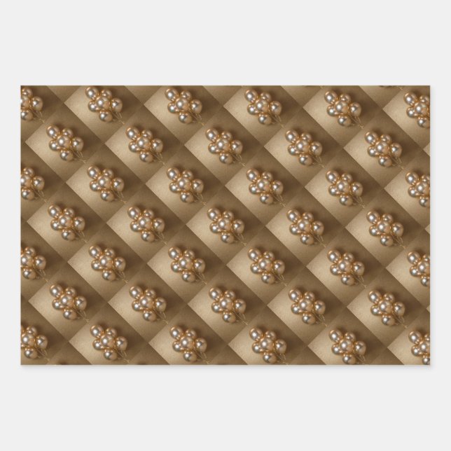 Papel de ajuste de globos irlandeses de oro (Anverso)