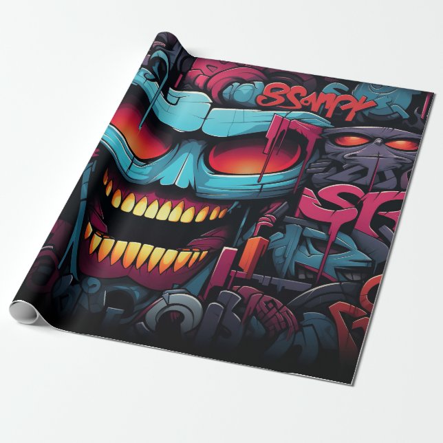 Papel de ajuste de graffitis (Desenrollado)