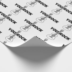 Papel de ajuste de guitarra de rock de You Rock