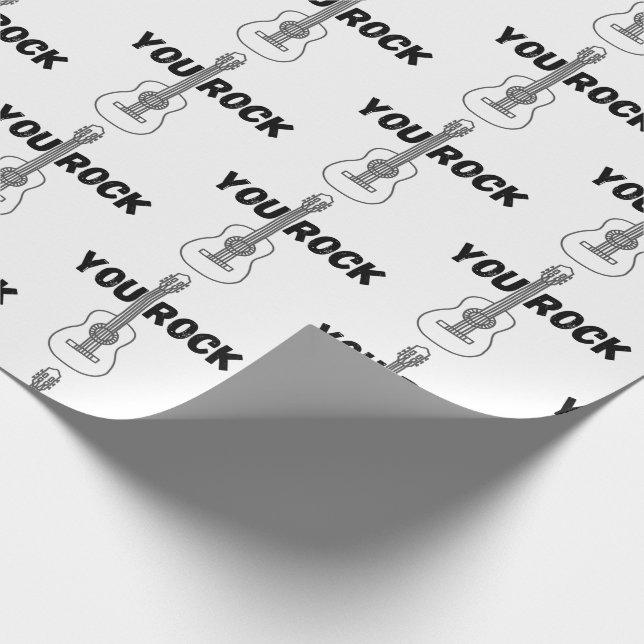 Papel de ajuste de guitarra de rock de You Rock (Esquina)