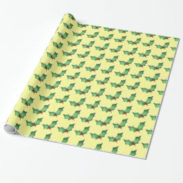 Papel de ajuste de holly de vacaciones
