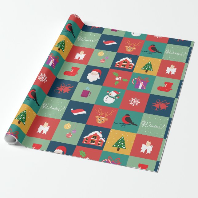 Papel de ajuste de Ilustracion para navidades (Desenrollado)