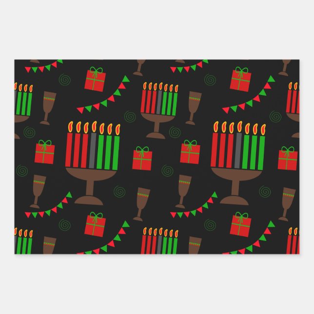 Papel de ajuste de impresión de Kwanzaa (Anverso)