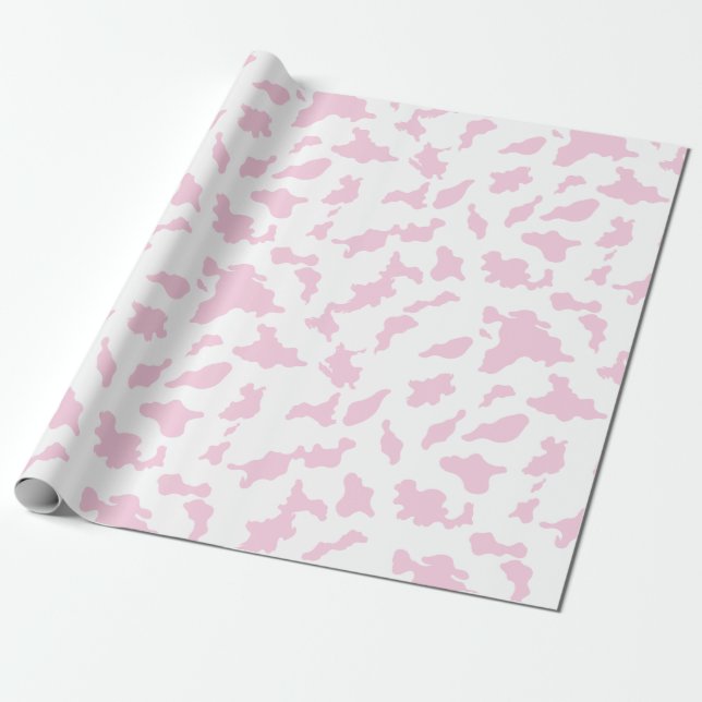 Papel de ajuste de impresión de vaca rosa (Desenrollado)