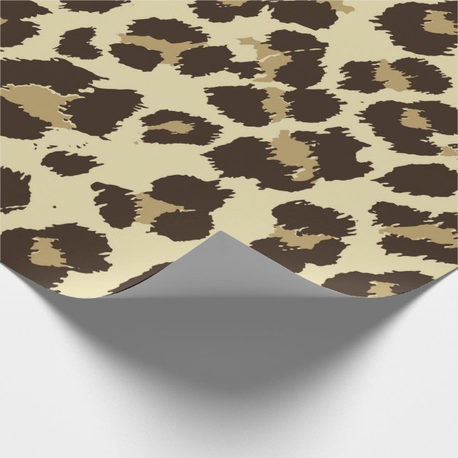 Papel de ajuste de impresión Leopard de moda (Esquina)