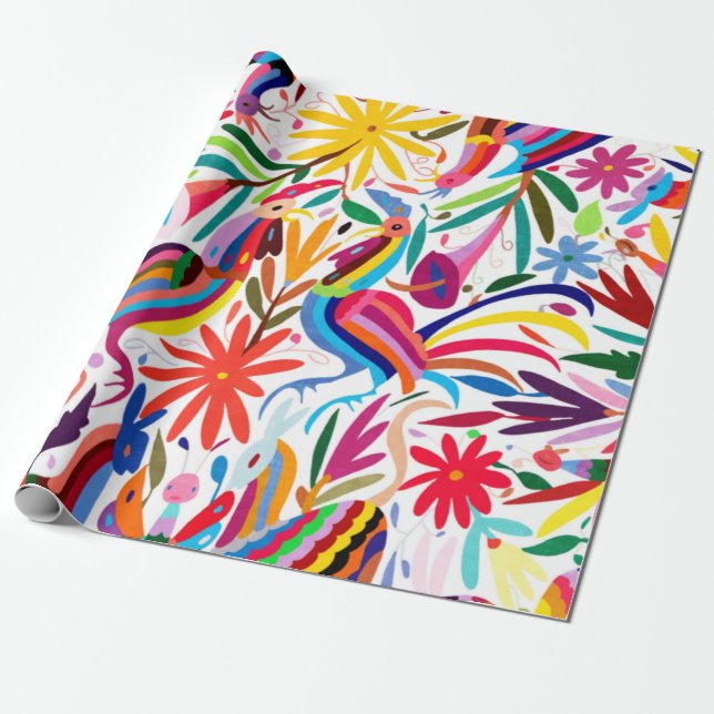 Papel de ajuste de impresión otomí colorido (Desenrollado)