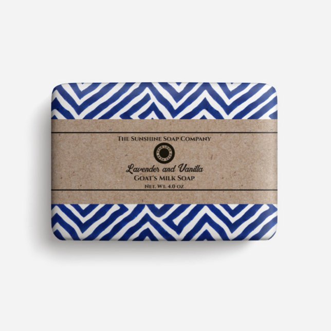 Papel de ajuste de jabón - geométrico azul y blanc (Subido por el creador)