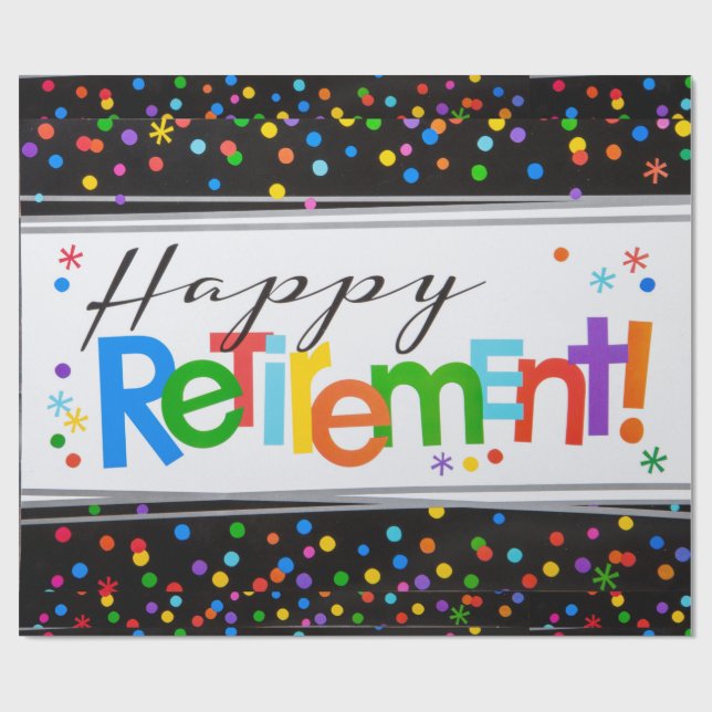 Papel de ajuste de jubilaciones feliz (Superficie plana)