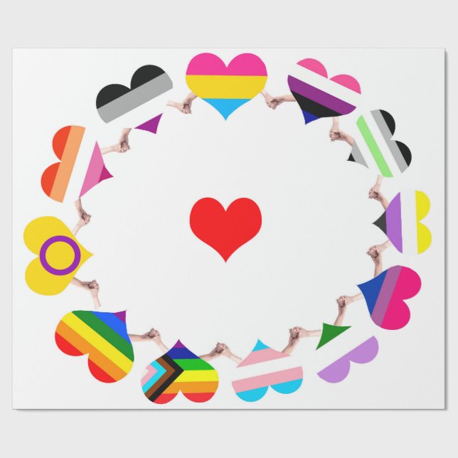 Papel de ajuste de la bandera del orgullo (Superficie plana)