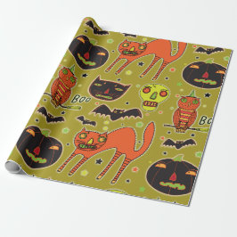 Papel de ajuste de la fachada de Halloween