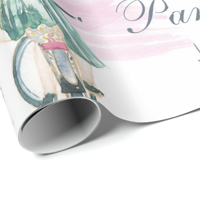 Papel de ajuste de la torre Eiffel (Esquina del rollo)