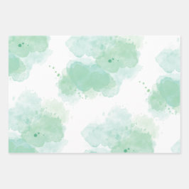 Papel de ajuste de las acuarelas verdes