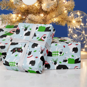 Papel de ajuste de línea de borde de navidades