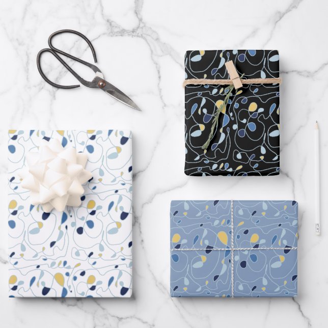 Papel de ajuste de línea de patrón de línea de una (Anverso)