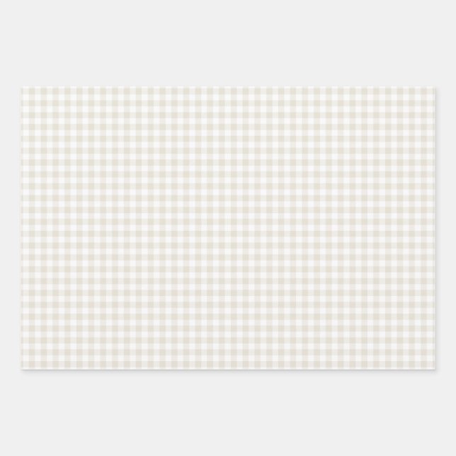 Papel de ajuste de Linen Gingham (Anverso)