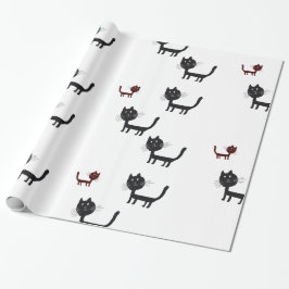 Papel de ajuste de litografía de arte de gatos fel