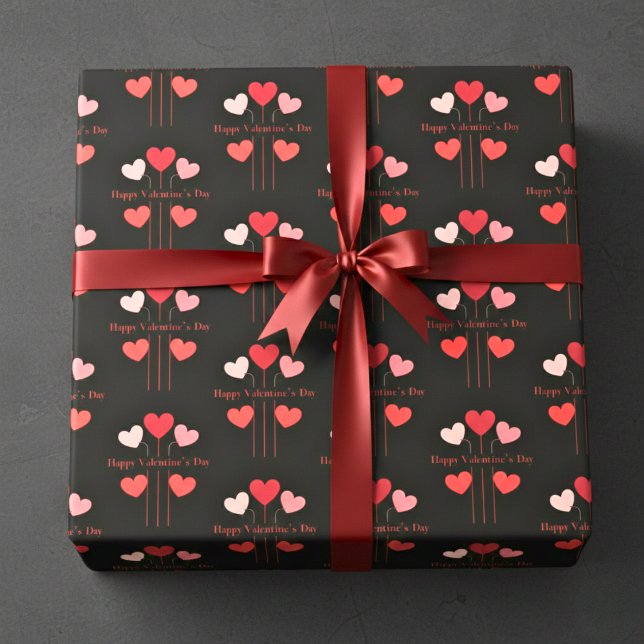 Papel de ajuste de los corazones de la declaración (Statement Hearts Wrapping Paper)