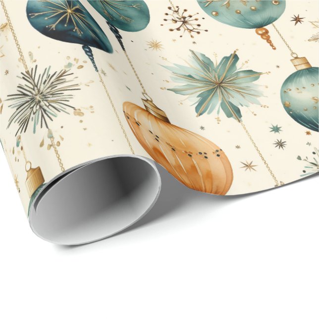 Papel de ajuste de los ornamentos de Navidad (Esquina del rollo)