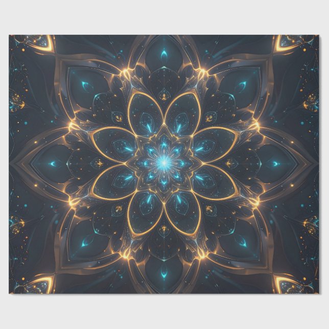 Papel de ajuste de Mandala Eléctrica (Superficie plana)