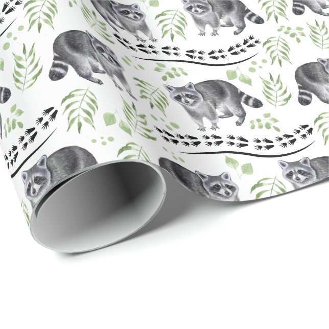 Papel de ajuste de mapache (Esquina del rollo)