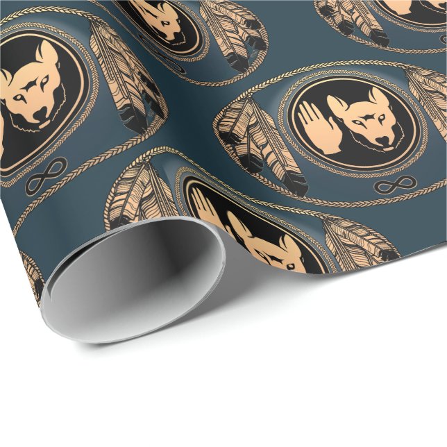 Papel de ajuste de Metis Papel de Lobo de las Naci (Esquina del rollo)