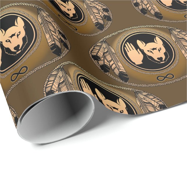 Papel de ajuste de Metis Papel de Lobo de las Naci (Esquina del rollo)