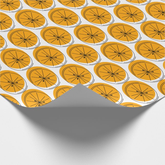 Papel de ajuste de Naranja de cítricos (Esquina)
